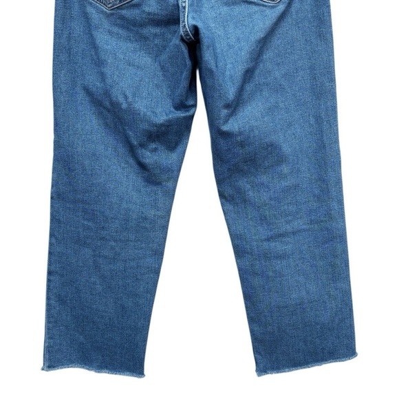 Levi's Ribcage High Rise Straight Ankle Jeans Size 29 - Picture 6 of 8